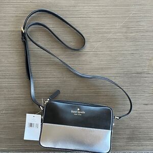 Kate Spade Black and Silver Ivy Street Bag